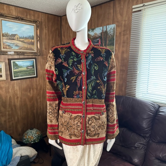 Sag Harbor Boho Tapestry Style Jacket - Picture 2 of 8